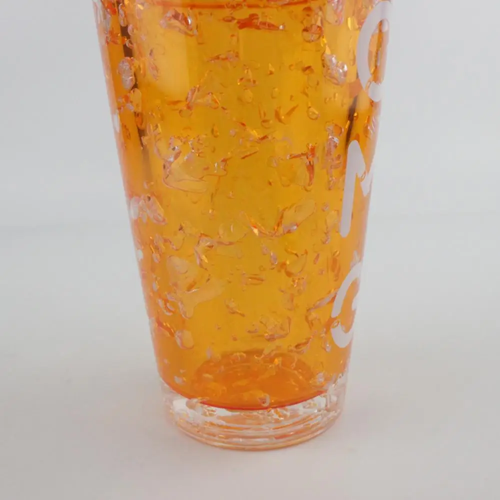 Adult Creative Harajuku Plastic Hand Cup Water Cup, Drop Watermelon Frozen Cup with Straw