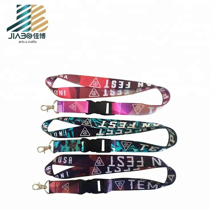 New custom sublimation printing retractable sports lanyards for teenagers