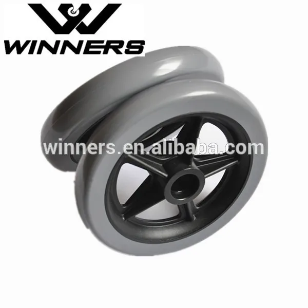 5 6 дюймов пвх покрышка pp обод материал малый инвалидной коляске колеса