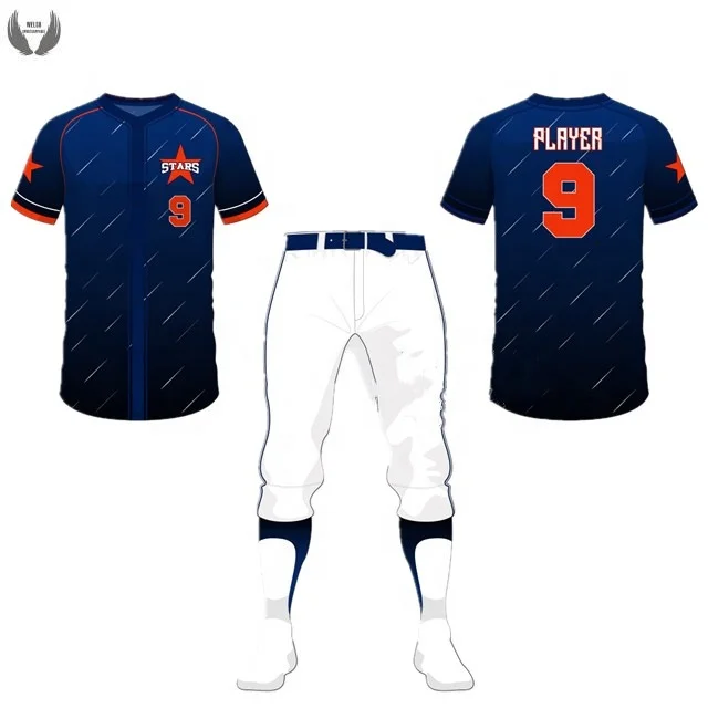Custom sublimation mens cheap baseball uniforms