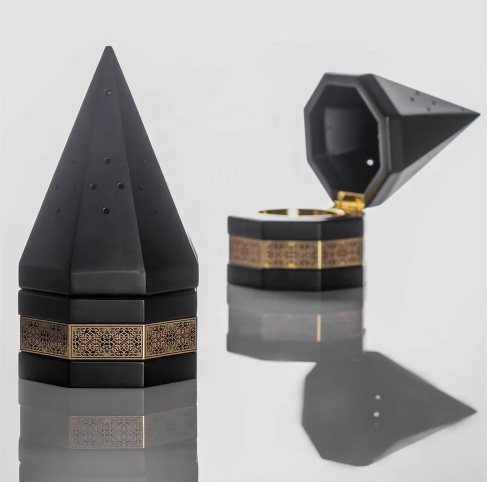 wholesale pyramid wooden arabic incense burner