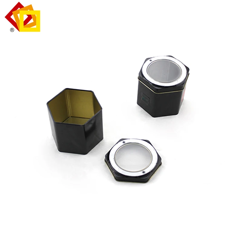 
Hot sale & high quality metal Hexagonal tin box Cheap Wholesale Custom Fashion Luxury 
