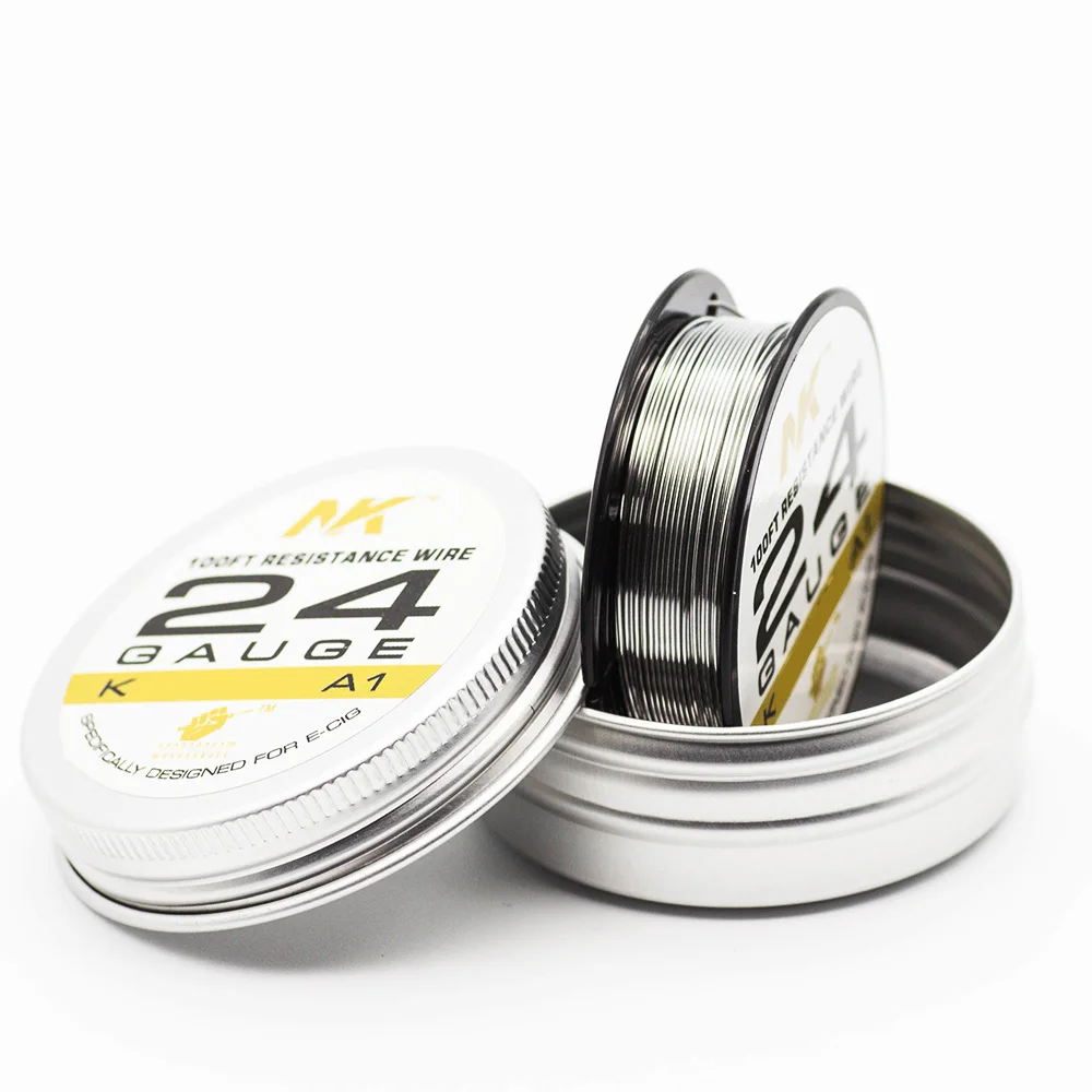 NK Премиум KA1 24 калибровочный электрический провод сопротивления нагреву 100ft круглый провод Fecral провод для катушки вейпа