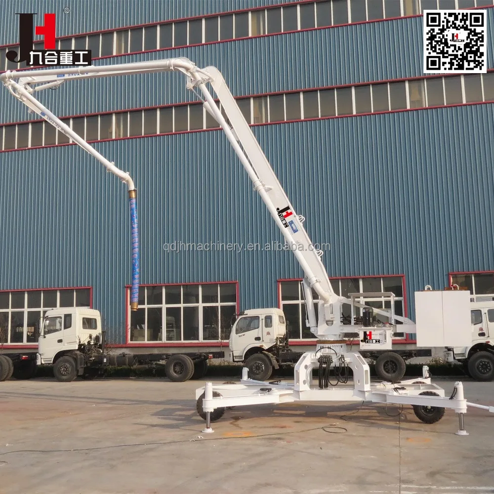 Manufacture sale mobile spider concrete placing boom 13m 15m 17m 18m 21m on concrete machine