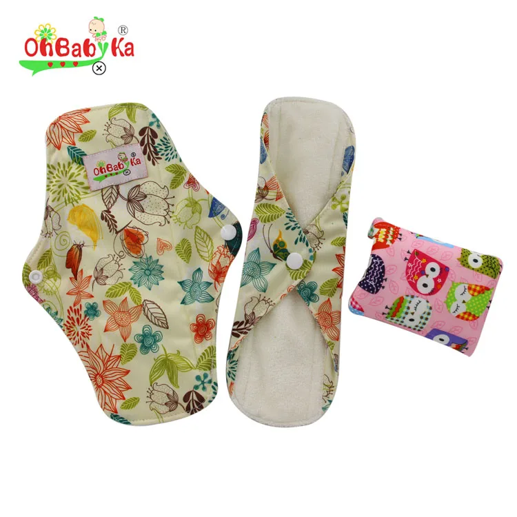 Ohbabyka Cloth Menstrual Pads For Ladies Reusable Sanitary Napkins