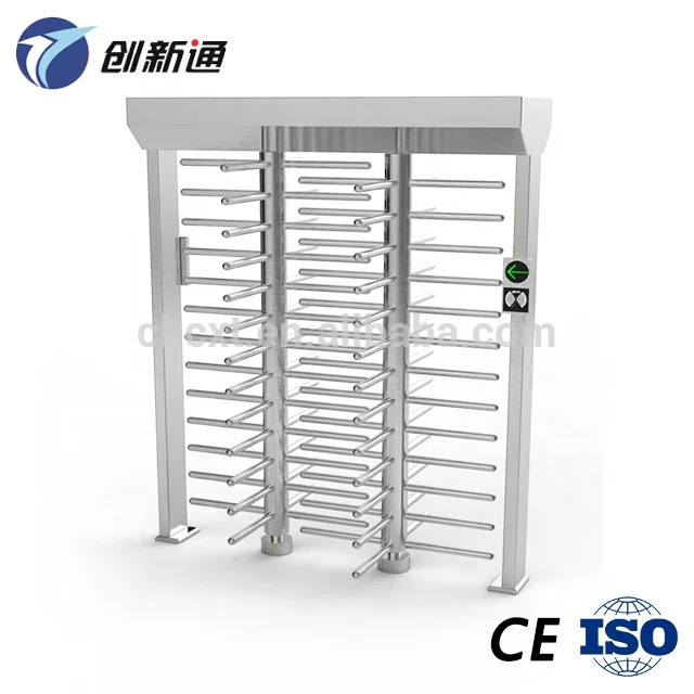 Stadium Visitor Access Control Turntile Door QR Code Coin Operated Turnstile Full Height