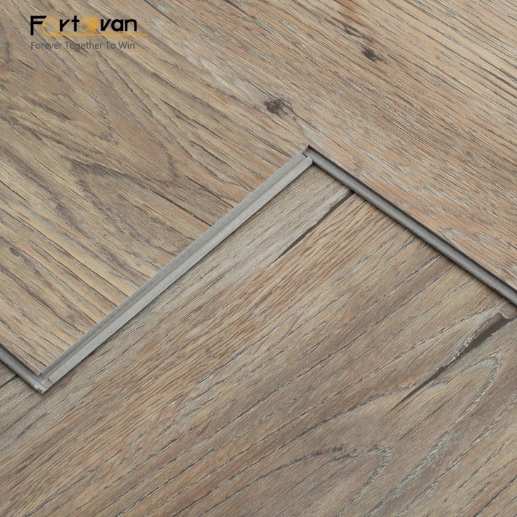 PVC SPC Anti-slip wood look garage floor tile vinyl flooring