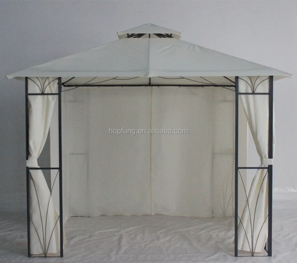 new designed garden outdoor gazebo tent with flowder pattern gazebo steel frame 10x10