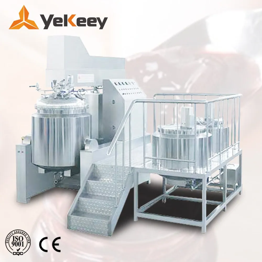 Large scale stainless steel type automatic homogenizier mixer vacuum homogenizing emulsifier emulsifying mixer