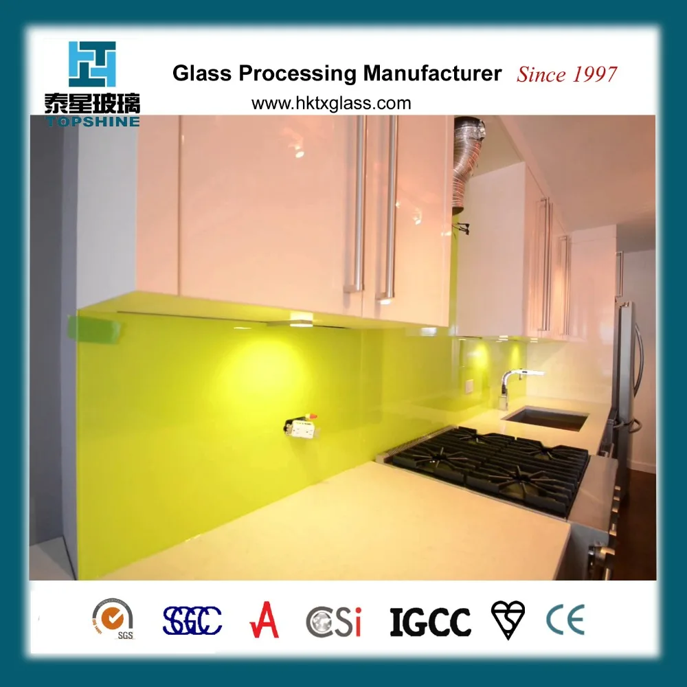Glass Kitchen Splashback Back Painted Wall Panel