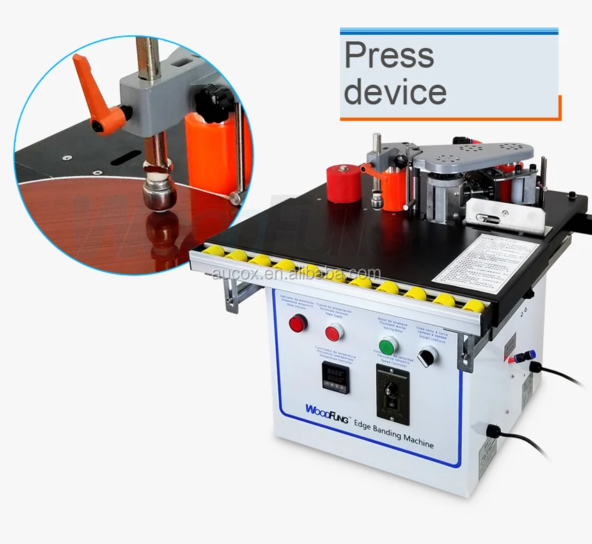 MY-07B mini woodworking manual wood pvc edge banding machine price