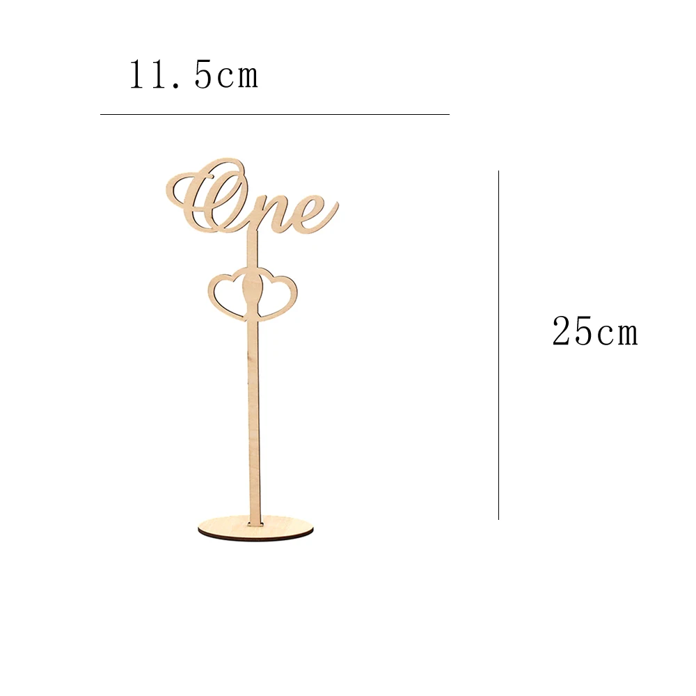Самодельные деревянные цифры для стола