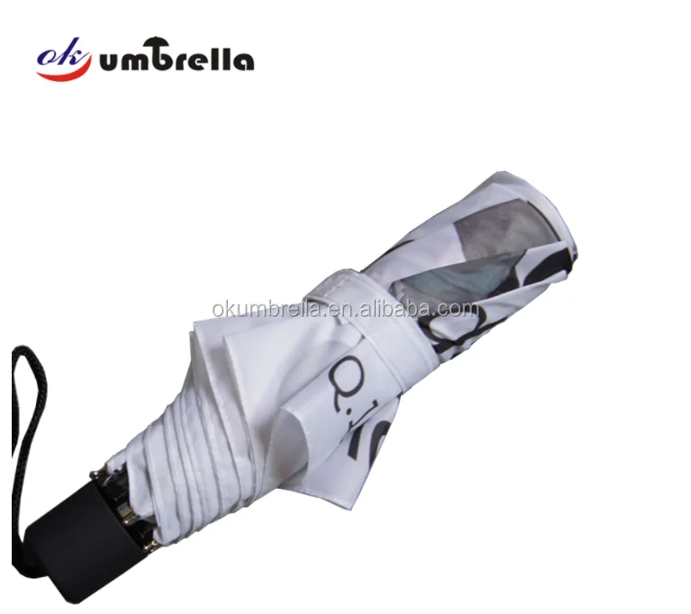 Ok Umbrella 2022 new wholesale INS unique design full phase printing 8 fracture folding umbrella