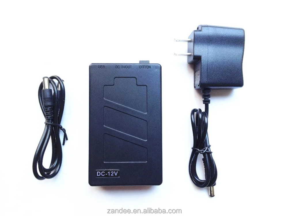 High quality rechargeable 12V 2800mah li-ion lithium polymer Battery power bank for LED Strips CCTV Camera