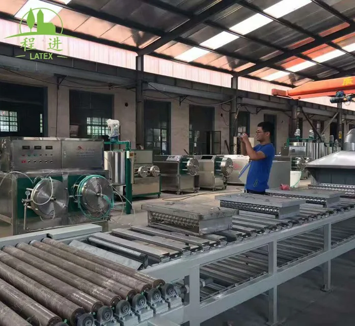 
fully automatic latex pillow production line for latex spone pillow and pad manufacturing 
