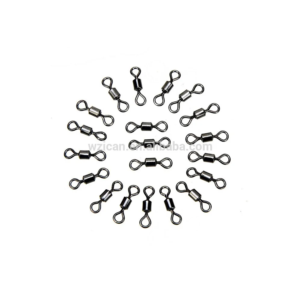 sell made in china high quality 320pcs/box fishing rolling swivel strong fishing tackle