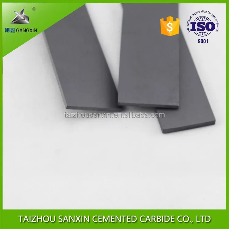 factory direct sale Custom yg6 yg8 yg12c tungsten carbide long sheets woodworking cutting tools strips sanxin