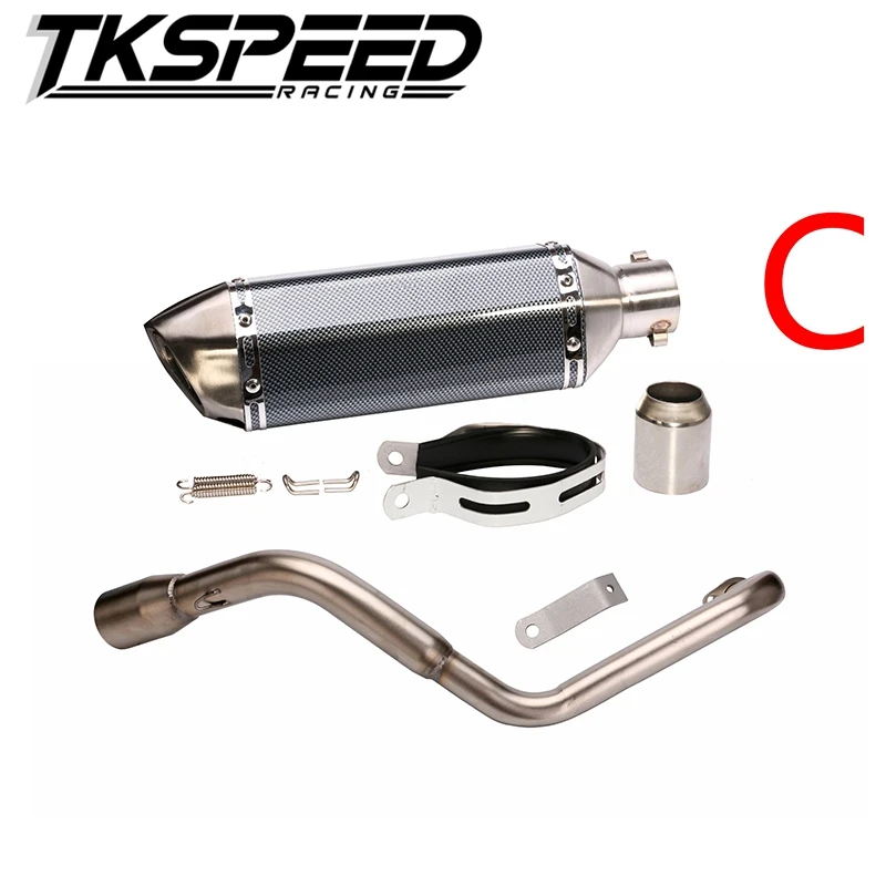 Motor bike silencer price pipe Muffler Exhaust scooter + Exhaust System Vent Pipe Stainless Fit for HONDA Grom MSX 125