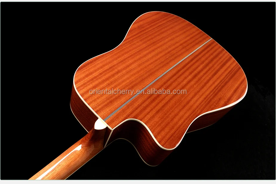 high quality W-100-41 Oriental cherry China factory wholesale spruce top acoustic guitar