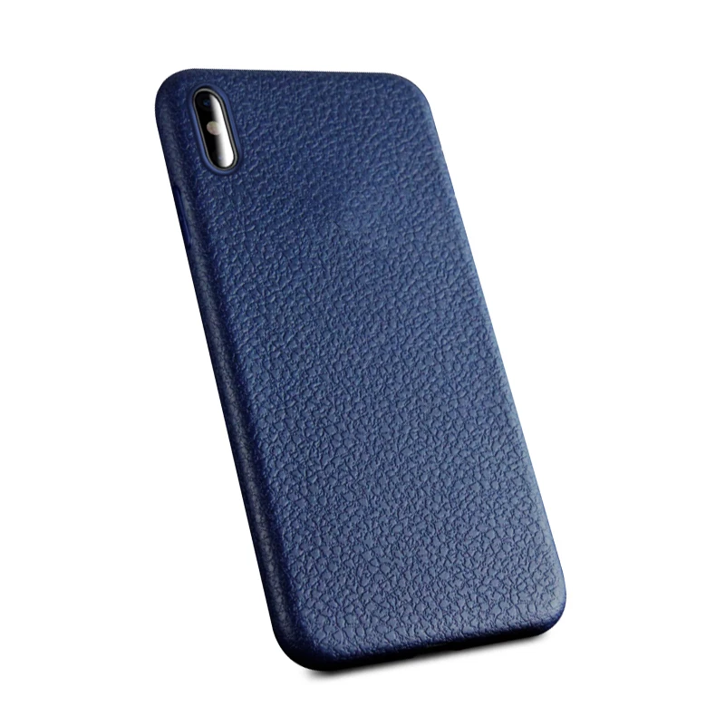 
Newest tpu case for iPhone X cell phone case leather grain wholesale shop 
