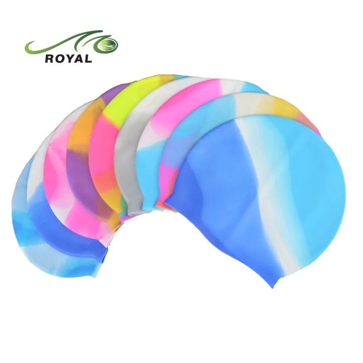 Adult Funny Latex Swimming Cap For Long Hair Silicone Swim Cap