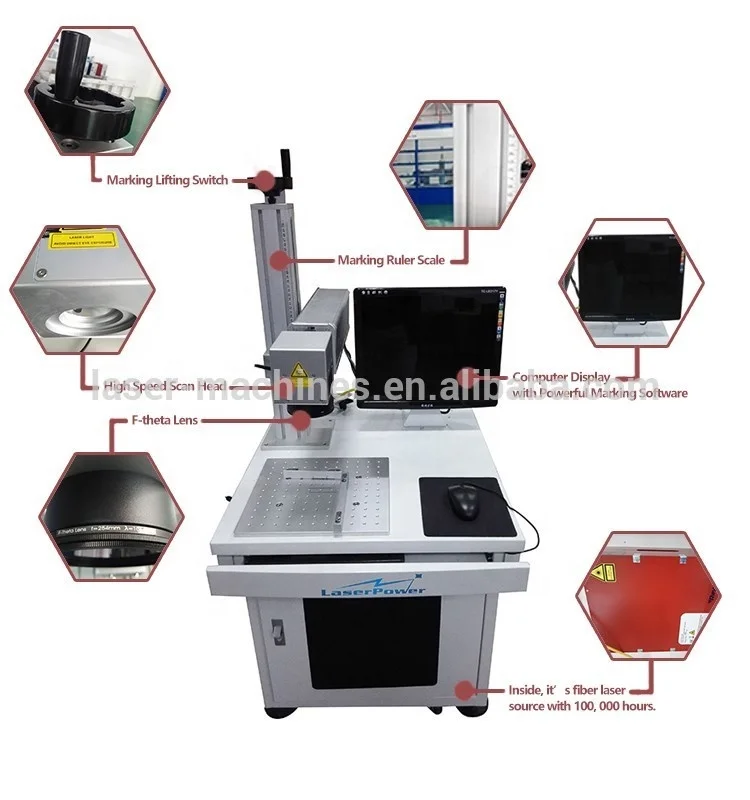 Good supplier best selling laser engraving machine price for small objects marking on buckles buttons jewelry metals