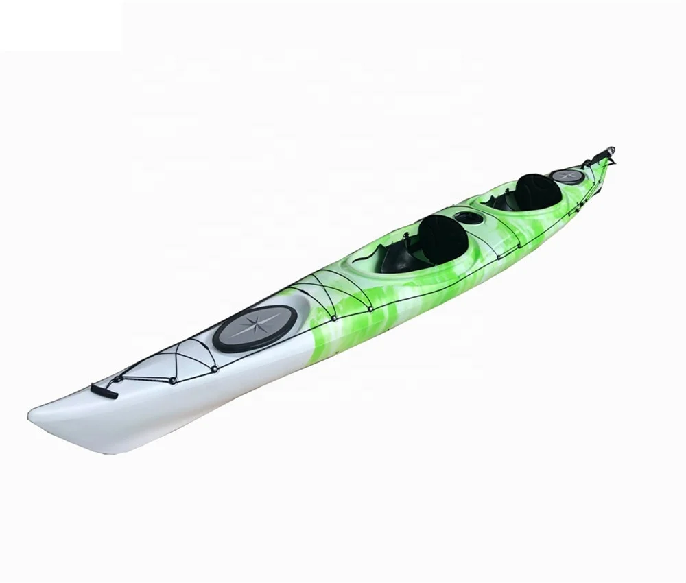 5.2 meters Sea Touring Kayak Double Ocean Kayak  For Sale Plastic Racing Kayak