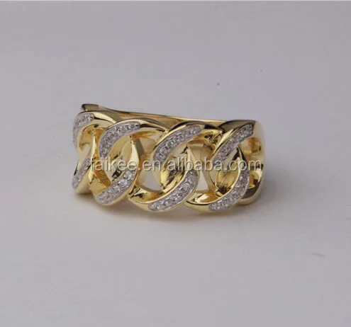 Женское кольцо с фианитом, позолоченное кольцо в стиле хип-хоп, 10 к, 925