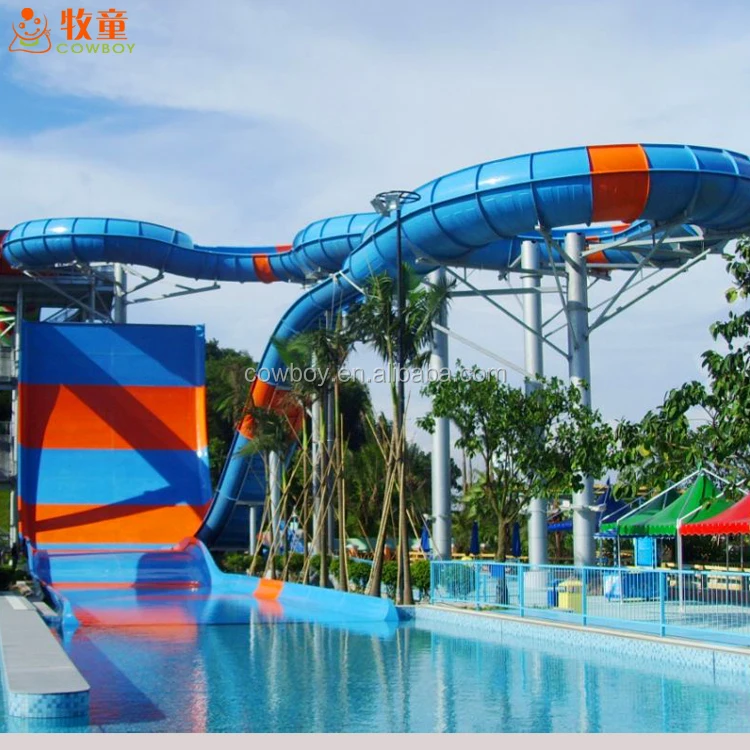 Стекловолокно боомеранго Бассейн Водные горки в аквапарк для продажи