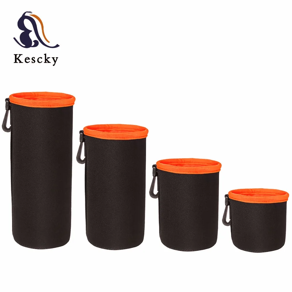 
4 Pack Lens Soft Neoprene Shockproof Protective Camera Lens Bag For DSLR Digital Camera Lens 