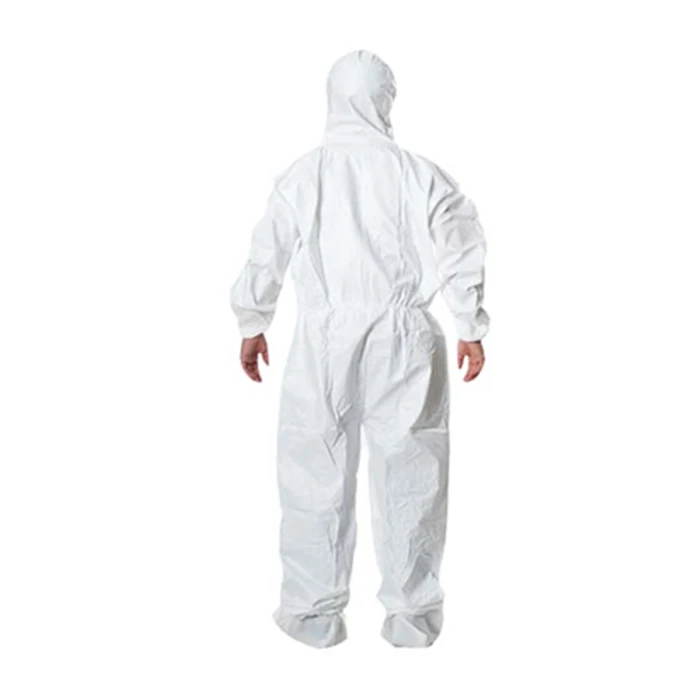 
Disposable White Workwear Microporous Coveralls 