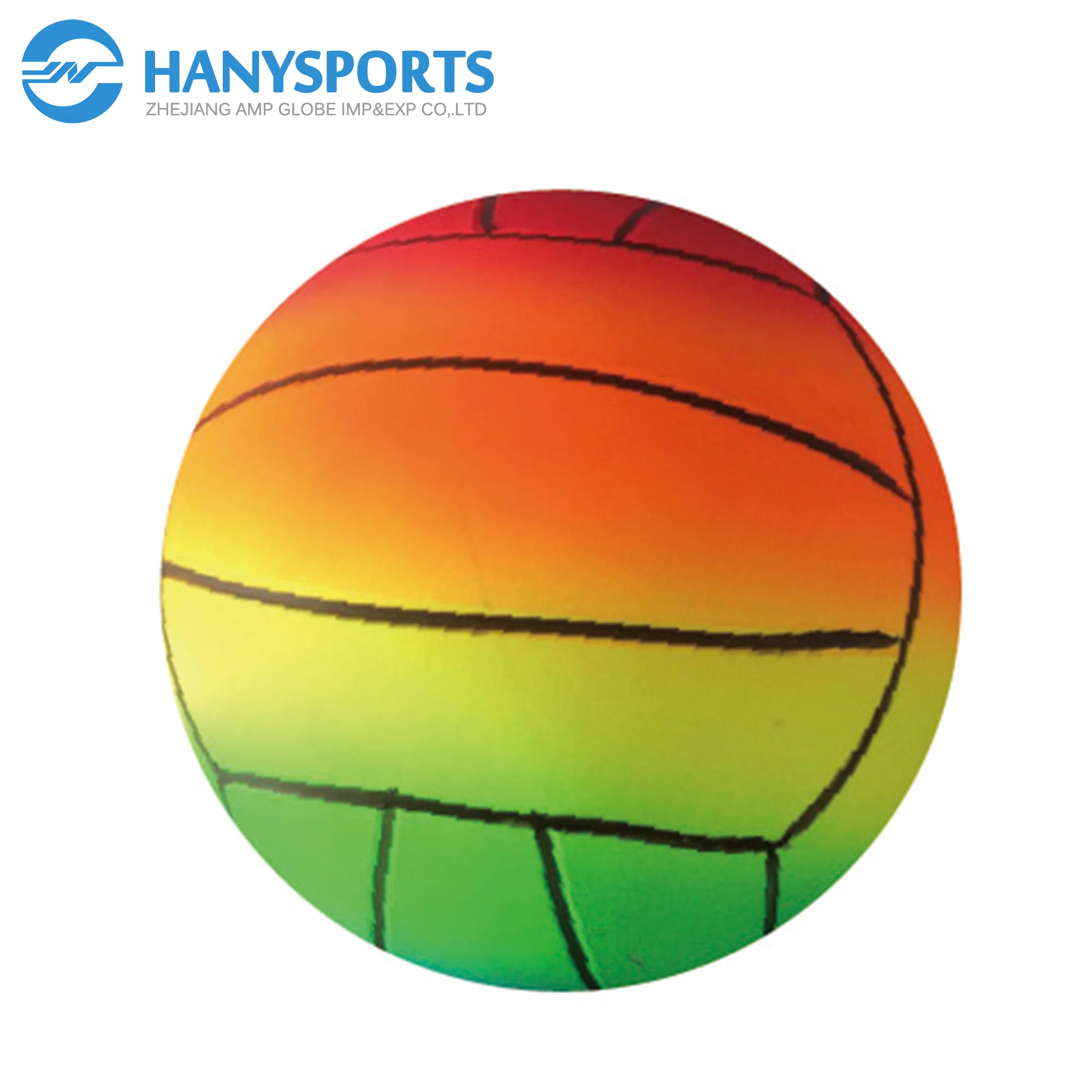 
Wholesale PVC rainbow ball , toy volleyball for kids with cheap price 