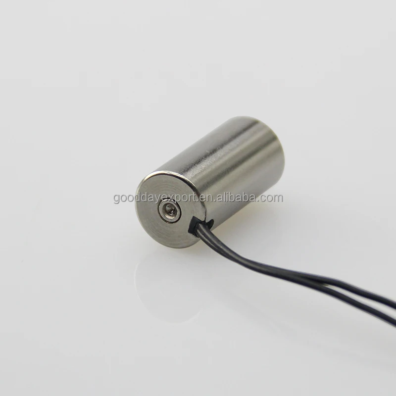 P1025 dc 12v 24v 1.6W 2kg force diameter 1cm round shape mini powerful lifting electromagnetic solenoid coil