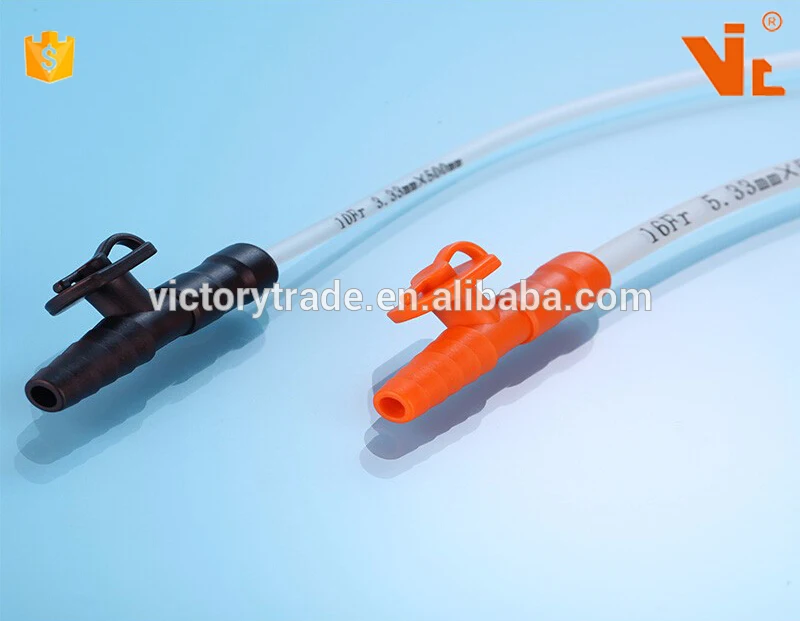 V-MT34 Disposable pvc sterilized different color suction catheter types