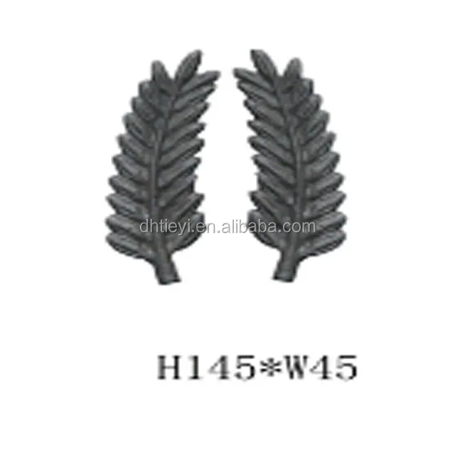 wrought iron flowers and leaves cast steel fence parts/cast steel leaf