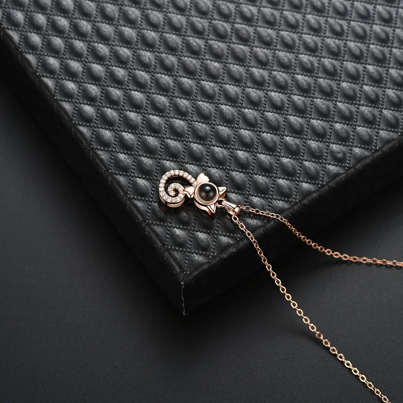 2019 Beautiful And Charming 100 Languages I Love You Nanotechnology Chip Necklace