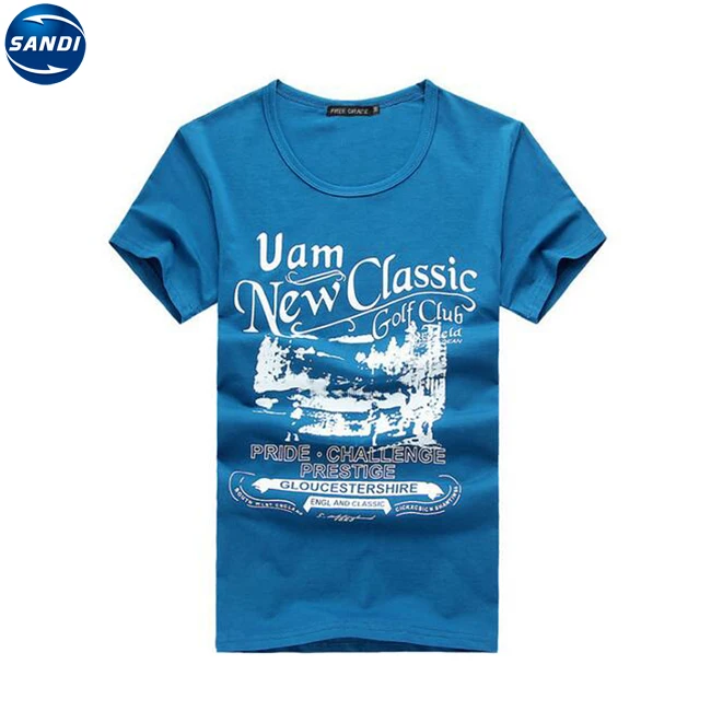 Promotional custom sports cotton tshirt