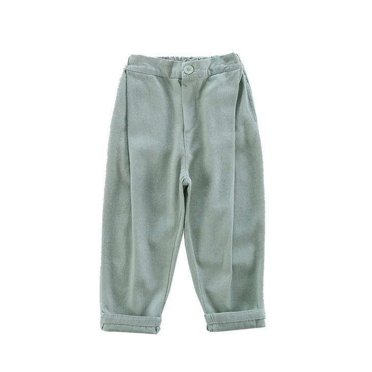 
YY10706G Girls fashionable korean style mint long casual pants 