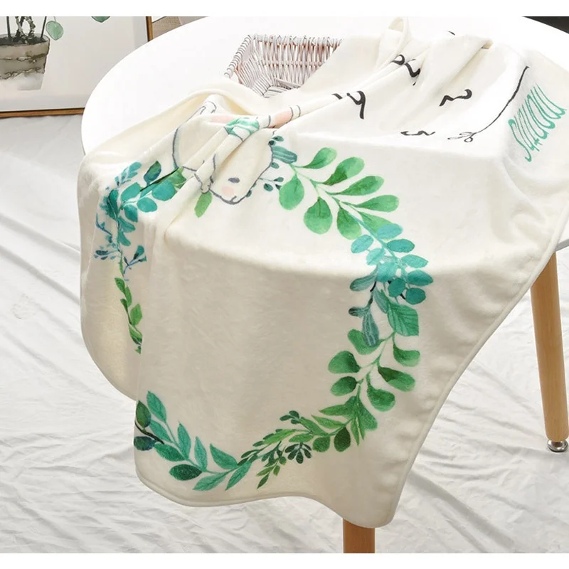 
Baby Milestone Blankets Swaddle Wrap Bathing Towels Flower Printed Cute Soft Blanket DIY Infant Kids Newborn Photography Props 