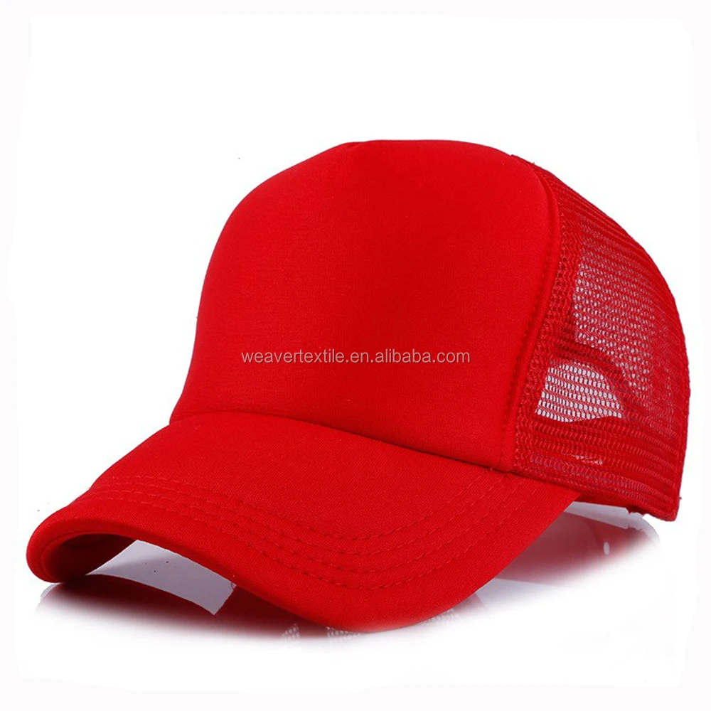 
Custom Plain Mesh Curved Bill Trucker Cap 