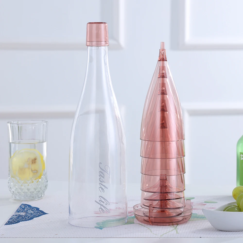 High quality pla oem green cute plastic water bottle bpa free