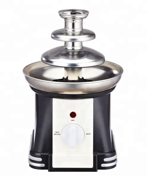 chocolate fountain fondue machine ss or plastic tower for promotion and party mini design