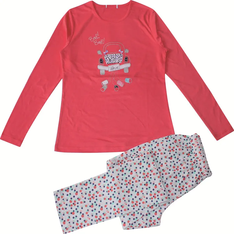 Factory women cotton +polyester wholesale pyjamas turkey pijamas