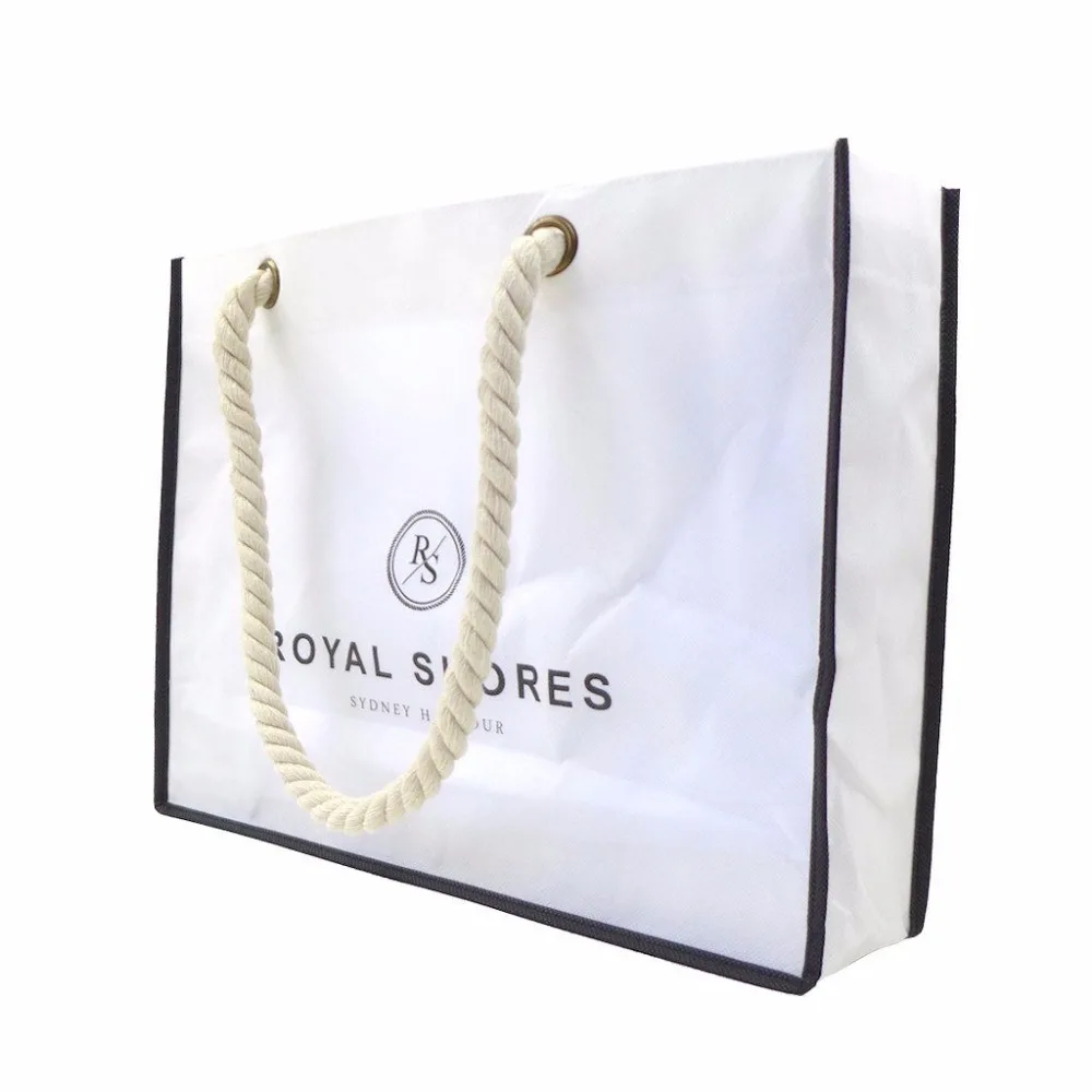 Plastic shopping bag rope pvc handle non-woven bag