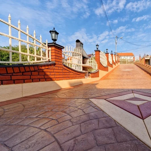 Stamped Concrete / Embossed Floor / Various Pattern Imprinted Driveway / Decorative Durable Concrete Stamped in Mould