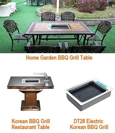 AOPA Smokeless Restaurant Korean BBQ Grill Table