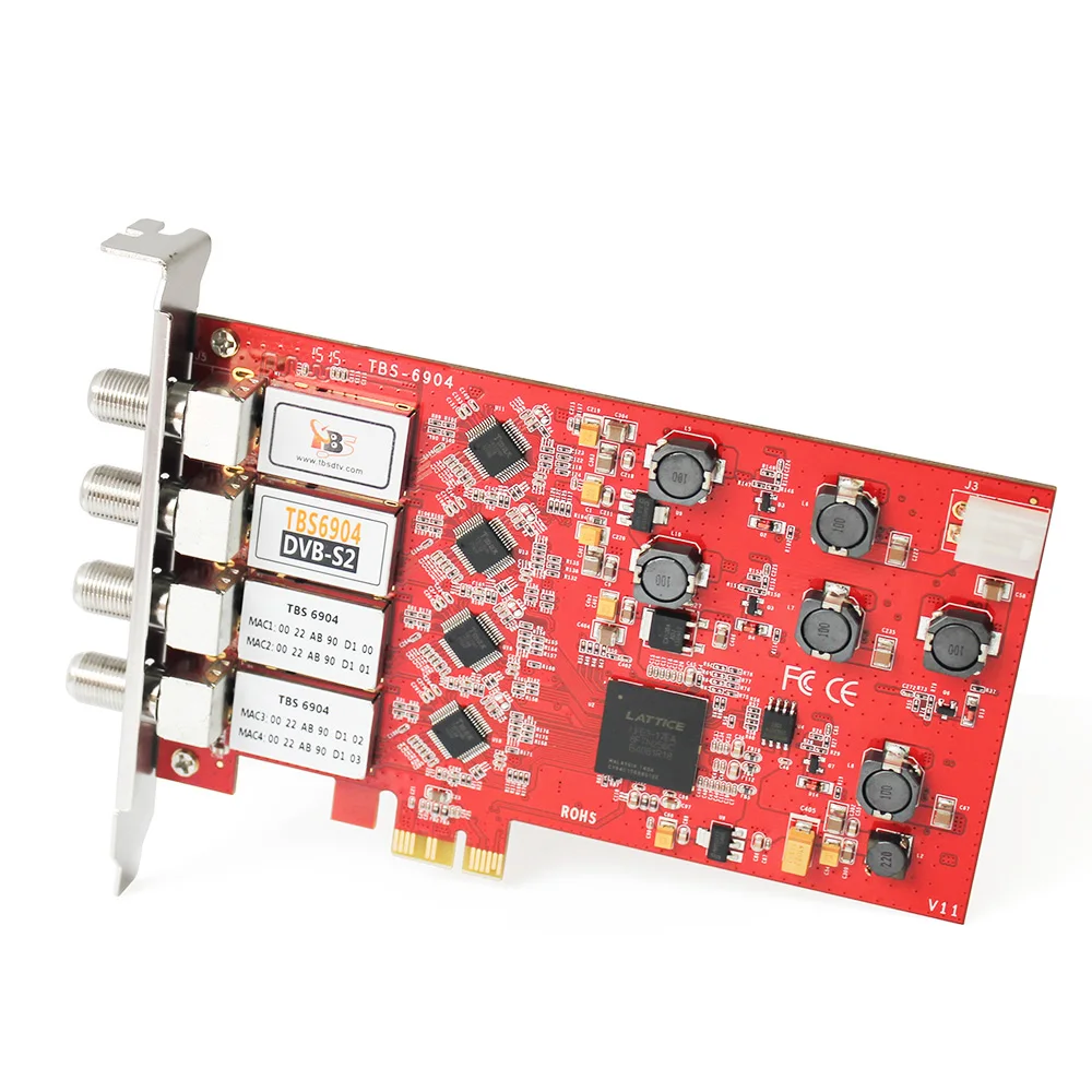 
The most popular!!! DVB-S2/S Quad tuner PCIe Card 