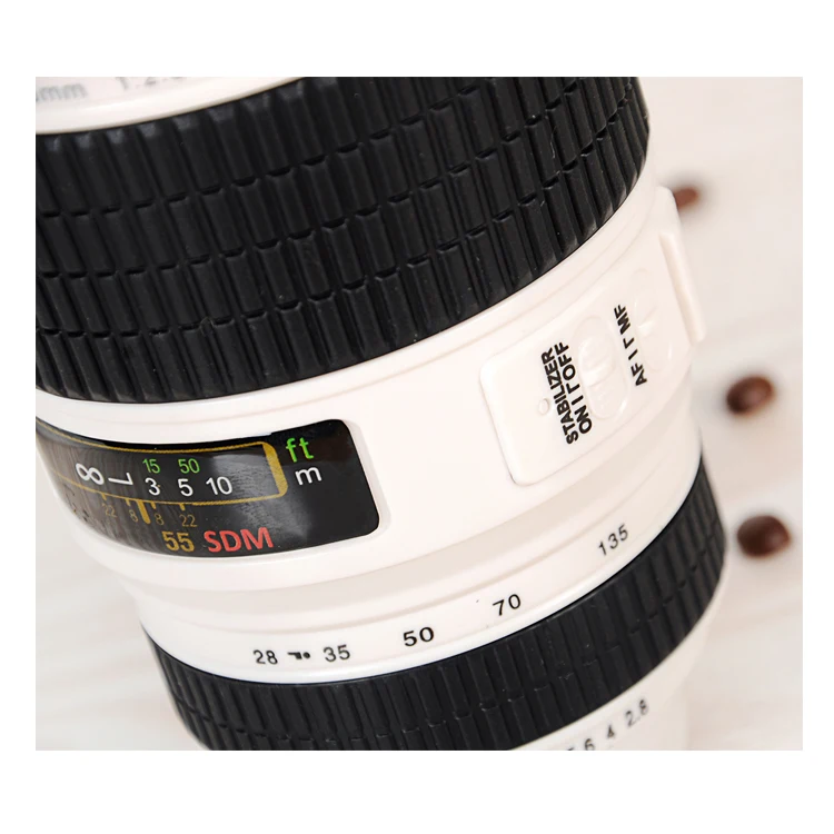 New Camera Lens EF 28-135mm thermos Cup Coffee Stainless Steel Mug Cup