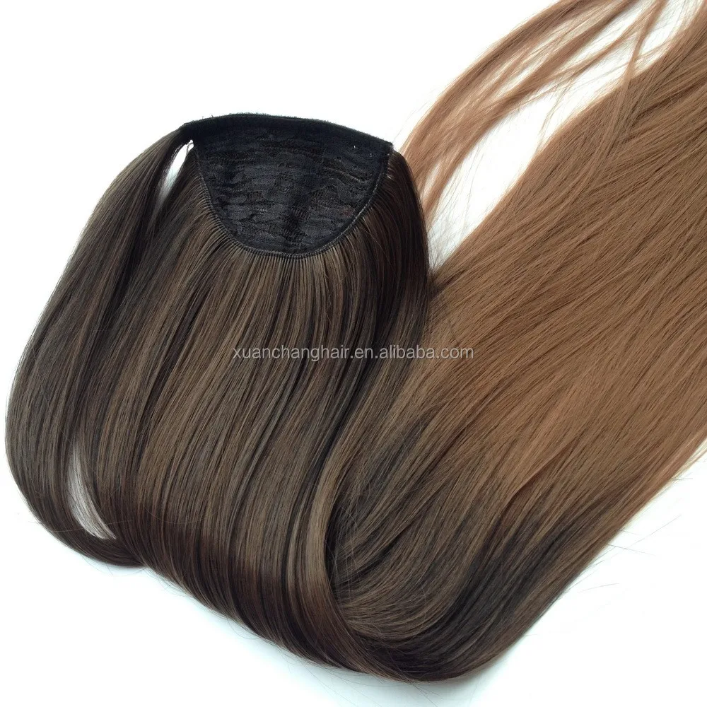 Light Brown Remy Brazilian Ponytail Hair Extension