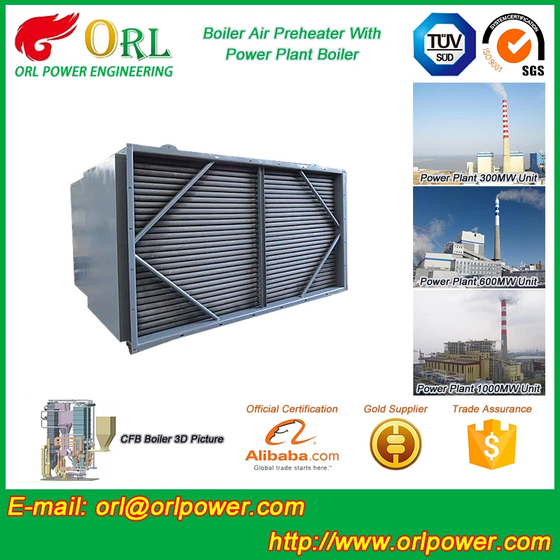 Высокая температура котла на твердом топливе воздухонагреватель TUV certification manufacturer